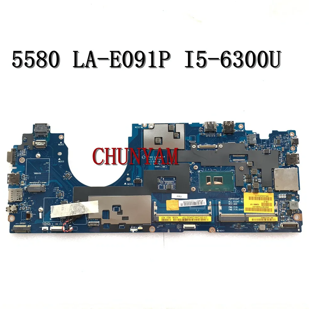 CDM80 LA-E091P для Dell Latitude 5580 материнская плата ноутбука I5-6300U 0C244 0H49Y 100% протестирована |