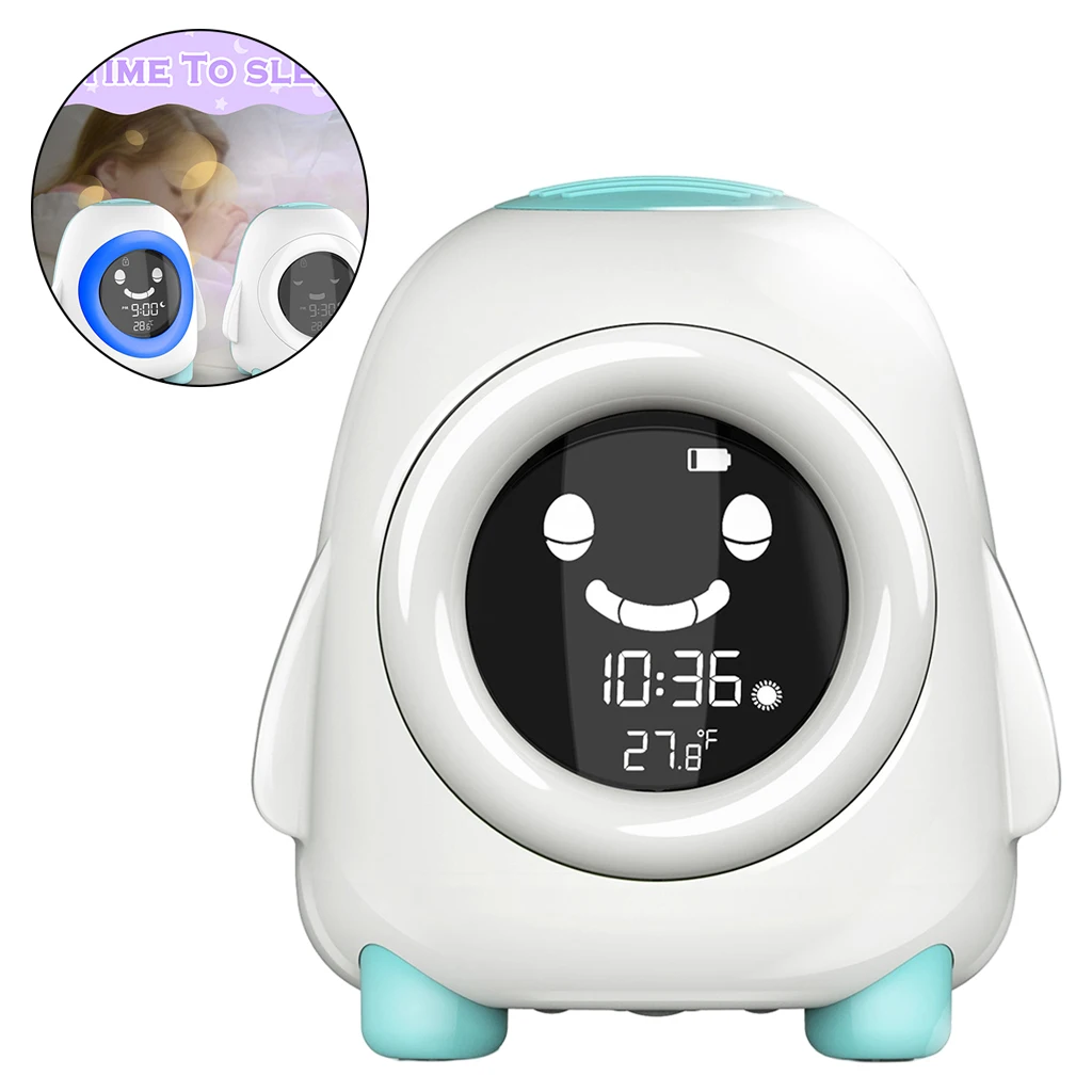 Digital Kids Alarm Clock Children Sleep Trainer LED Bedside Alarm Clock with Nightlight Nap Timer Temperature Snooze 12/24Hr
Digital Kids Alarm Clock Children Sleep Trainer LED Bedside Alarm Clock with Nightlight Nap Timer Temperature Snooze 12/24Hr
