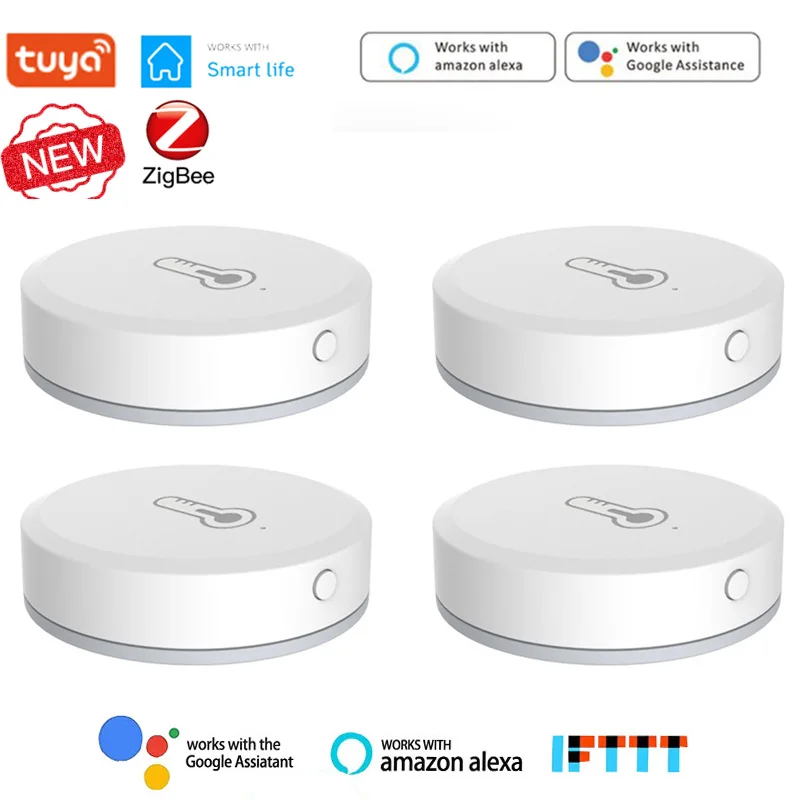 Tuya ZigBee Smart Temperature And Humidity Sensor Work With Zigbee Gateway Smart Home Hub Via Alexa Google Home Smart Life App
Tuya ZigBee Smart Temperature And Humidity Sensor Work With Zigbee Gateway Smart Home Hub Via Alexa Google Home Smart Life App