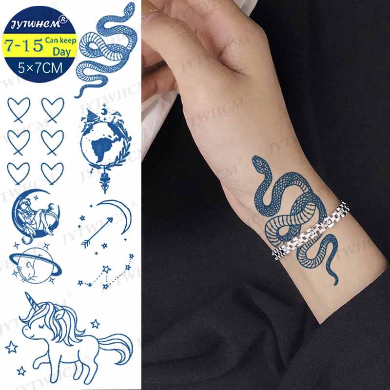 Waterproof Temporary Tattoo Stickers Juice Ink Snake Tattoos Geometric Lceberg Butterfly Henna Long Lasting Tatto For Men Women
Waterproof Temporary Tattoo Stickers Juice Ink Snake Tattoos Geometric Lceberg Butterfly Henna Long Lasting Tatto For Men Women