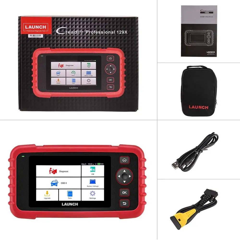 LAUNCH CRP129X OBD2 Scan Tool Android Based OBD2 Scanner 4 System Diagnoses Oil Reset EPB/SAS/TPMS Throttle Service AutoVIN
LAUNCH CRP129X OBD2 Scan Tool Android Based OBD2 Scanner 4 System Diagnoses Oil Reset EPB/SAS/TPMS Throttle Service AutoVIN