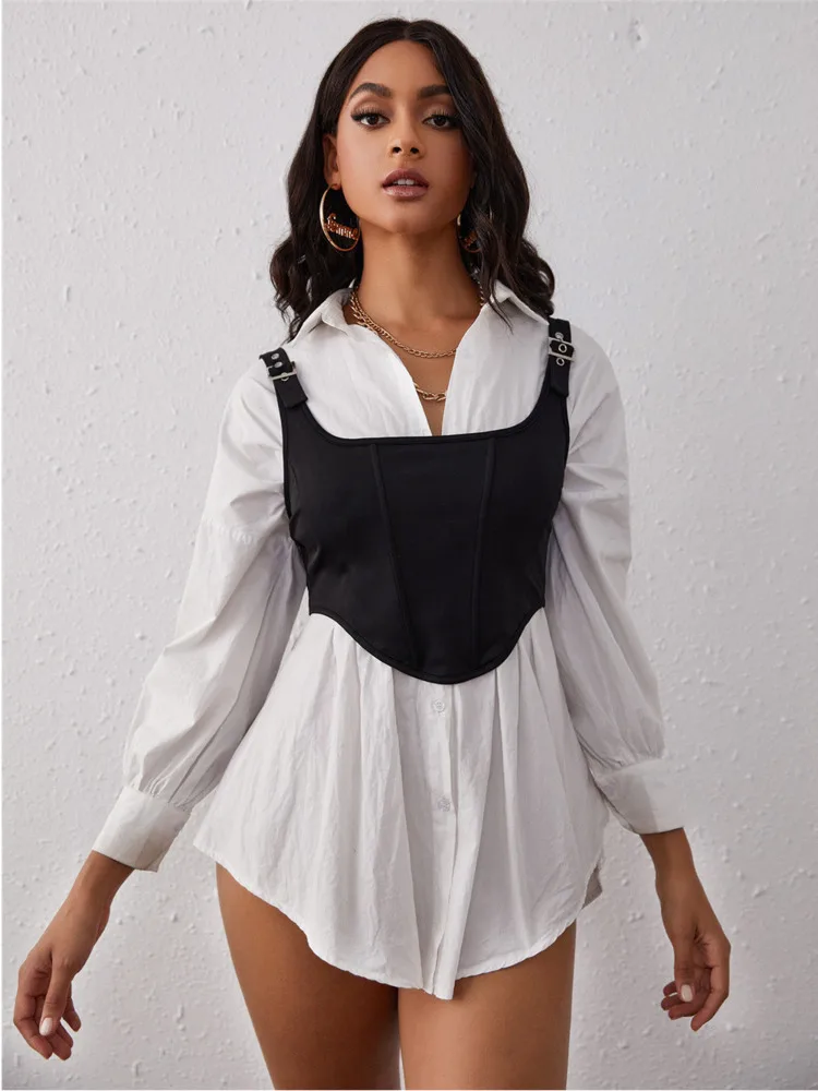 SRUBY Модный женский популярный стиль черный маленький жилет с прострочкой тонкая верхняя кофта однотонные черные топы Осень/Зима 2021
SRUBY Модный женский популярный стиль черный маленький жилет с прострочкой тонкая верхняя кофта однотонные черные топы Осень/Зима 2021