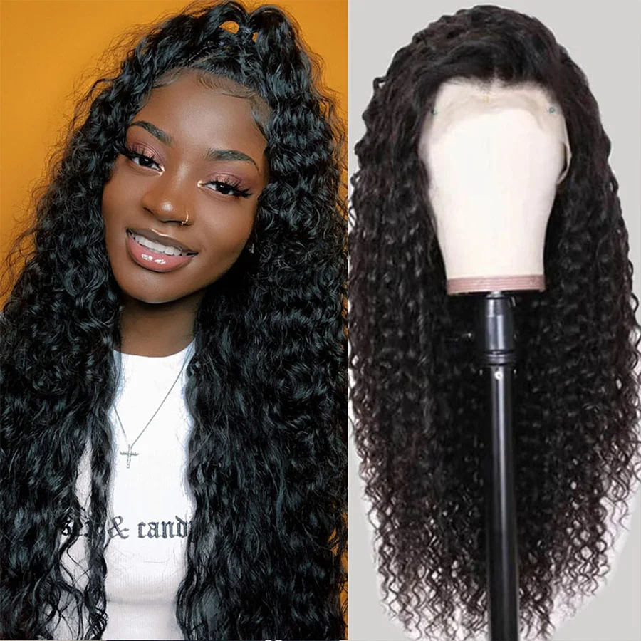 13X4 Curly Human Hair Wig 150% Density Lace Front Wig Kinky Curly Wave Transparent Human Hair Wigs Lace Frontal Wigs For Women
13X4 Curly Human Hair Wig 150% Density Lace Front Wig Kinky Curly Wave Transparent Human Hair Wigs Lace Frontal Wigs For Women