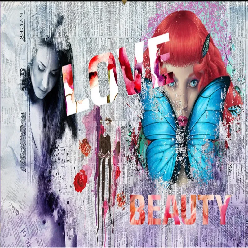 Drop Shipping Custom Photo Wallpaper Fashion Make Up Butterfly Custom Mural Barber Shop Beauty Salon Decoration Background
Drop Shipping Custom Photo Wallpaper Fashion Make Up Butterfly Custom Mural Barber Shop Beauty Salon Decoration Background