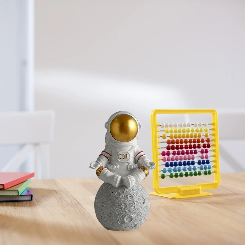 Fashion Salon Decor Spaceman with Moon Sculpture Decorative Miniatures Cosmonaut Statues Gift Decoration Ramadan 2021
Fashion Salon Decor Spaceman with Moon Sculpture Decorative Miniatures Cosmonaut Statues Gift Decoration Ramadan 2021