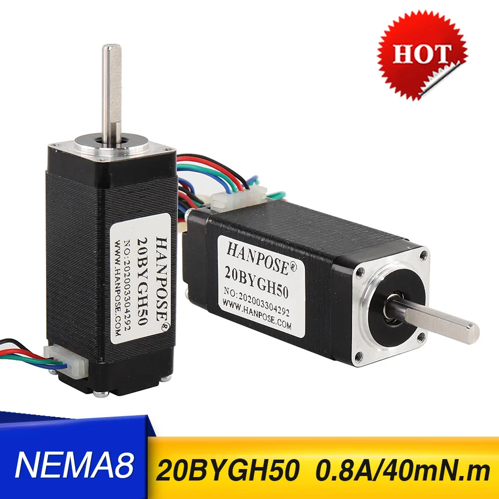 Free Shipping 1pcs Nema 8 Stepper motor 20BYGH50 0.8A 1.8 degrees 50mm 20 Series Motor For game machines accessories
Free Shipping 1pcs Nema 8 Stepper motor 20BYGH50 0.8A 1.8 degrees 50mm 20 Series Motor For game machines accessories