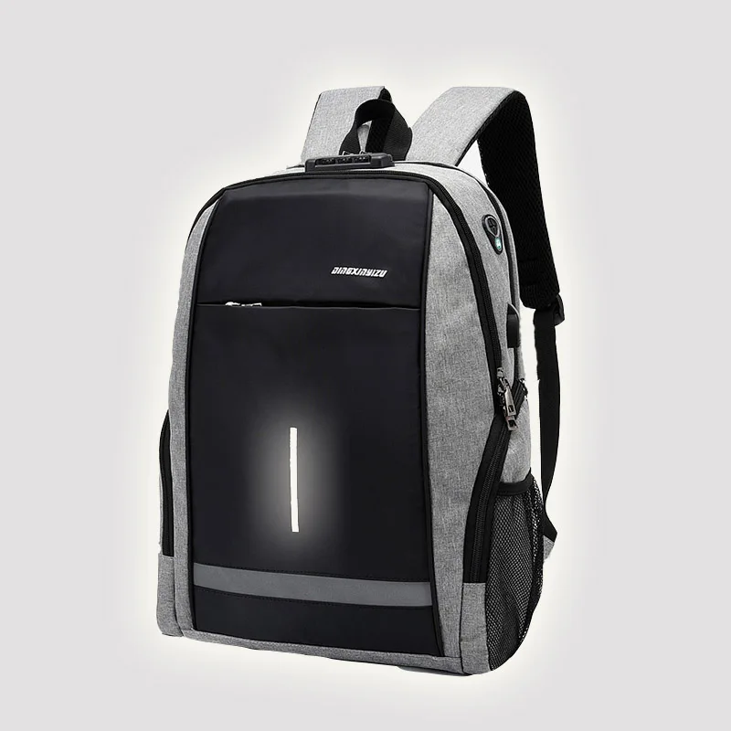 15.6in Men's Backpack Large Capacity Fashion Business Women's USB Charging Anti-theft Computer Bag with Reflective Strip
15.6in Men's Backpack Large Capacity Fashion Business Women's USB Charging Anti-theft Computer Bag with Reflective Strip