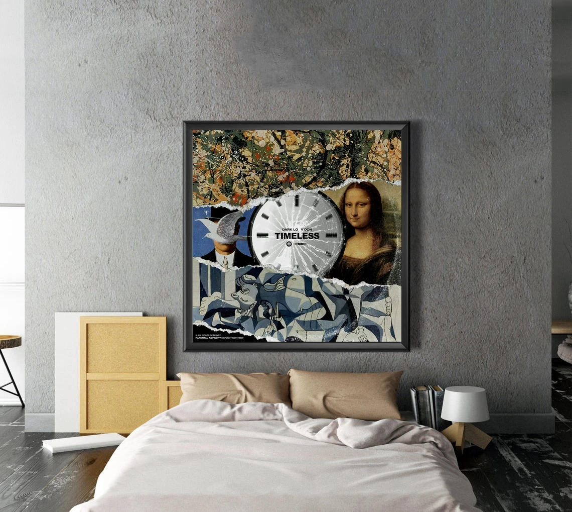 Dark Lo & V Don - Timeless Music Album Cover Poster Canvas Print Rap Hip Hop Star Singer Wall Painting Decoration | Дом и сад