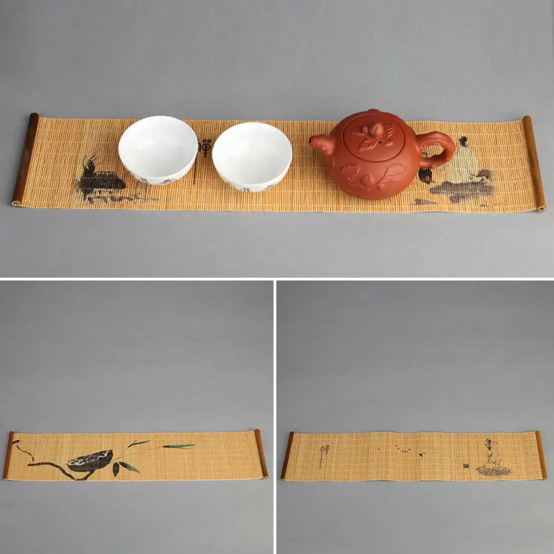 Bamboo Placemat Coaster Lotus Printed Waterproof Pad Table Mat Tea Ceremony Accessories Handmade Bamboo Household
Bamboo Placemat Coaster Lotus Printed Waterproof Pad Table Mat Tea Ceremony Accessories Handmade Bamboo Household