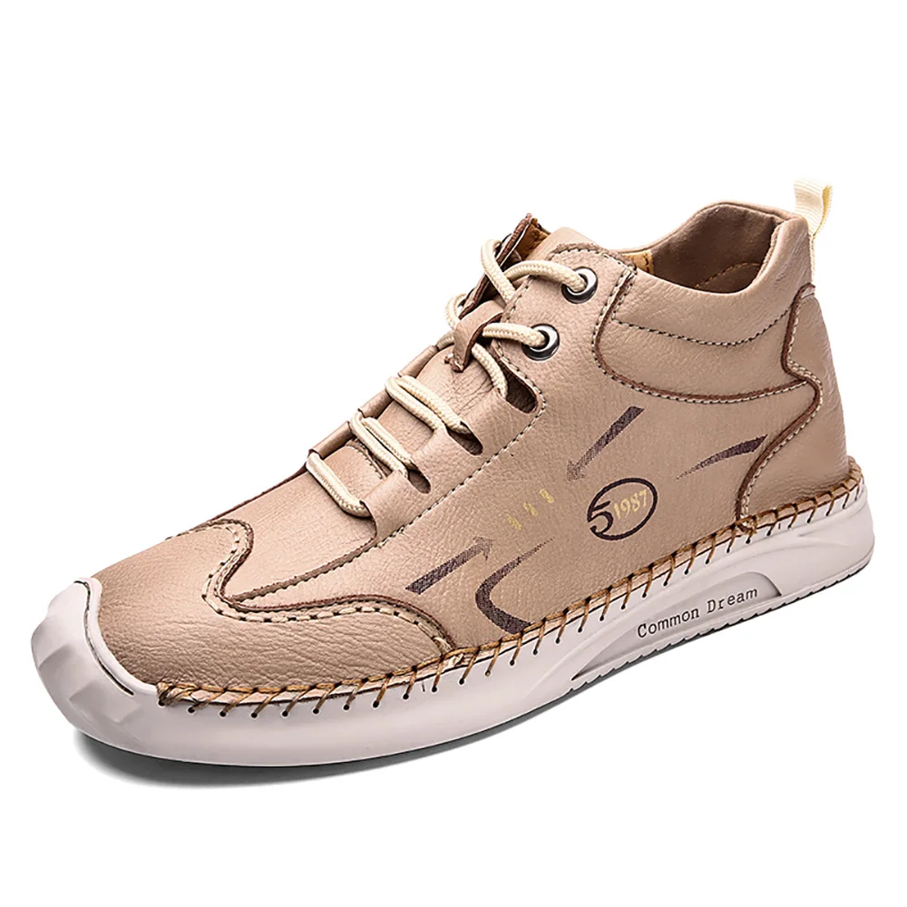 Leather Men Boots Casual Lace-Up Man High-top Shoes Winter Outdoor Warm Lining Vintage Street Shoes Add Velvet To Keep Warm
Leather Men Boots Casual Lace-Up Man High-top Shoes Winter Outdoor Warm Lining Vintage Street Shoes Add Velvet To Keep Warm