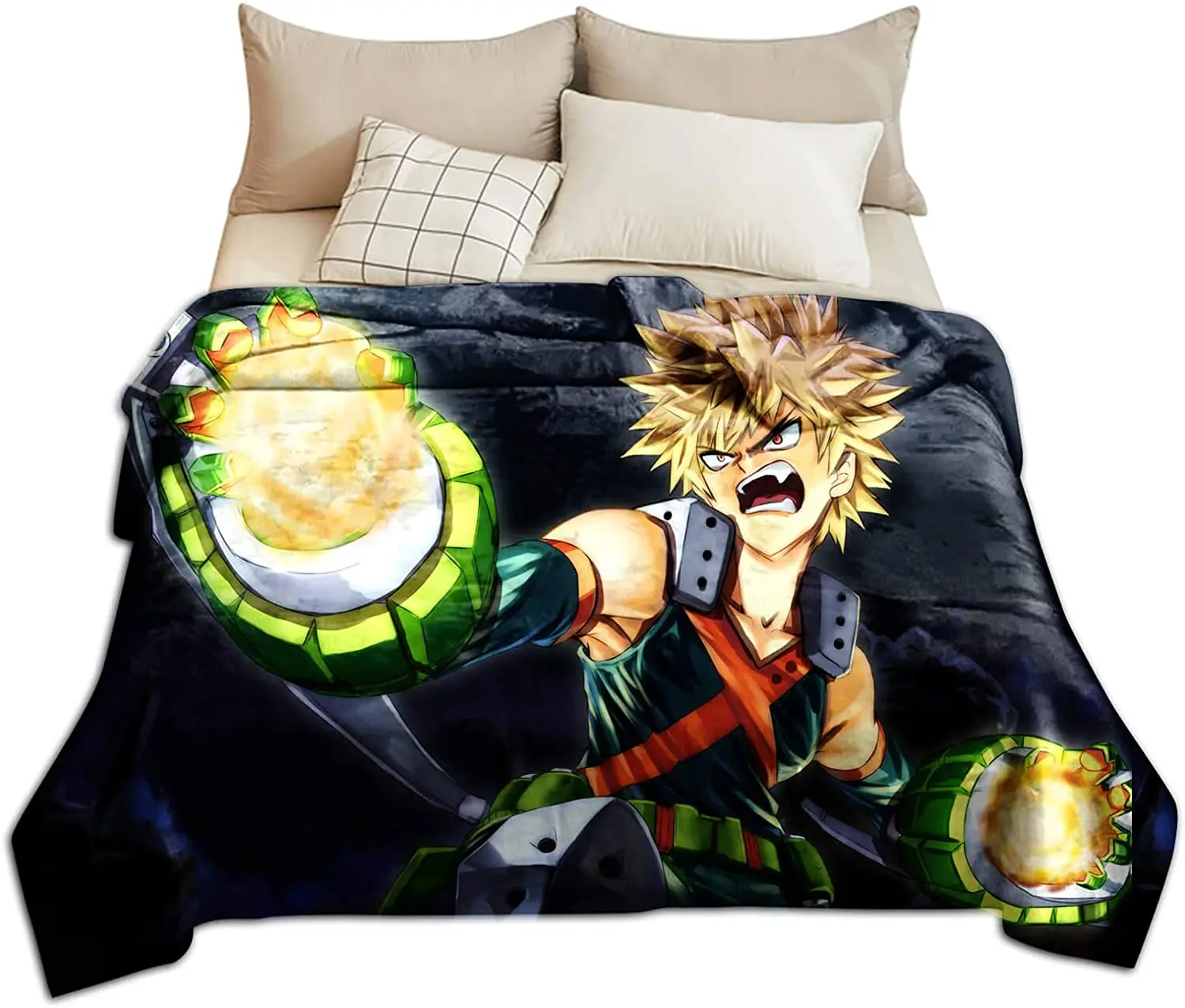 My Hero Blanket Super Soft Cozy Fuzzy Warm Throws,for Winter Bedding, Couch and Plush House Warming Decor Gift Idea Bakugo
My Hero Blanket Super Soft Cozy Fuzzy Warm Throws,for Winter Bedding, Couch and Plush House Warming Decor Gift Idea Bakugo