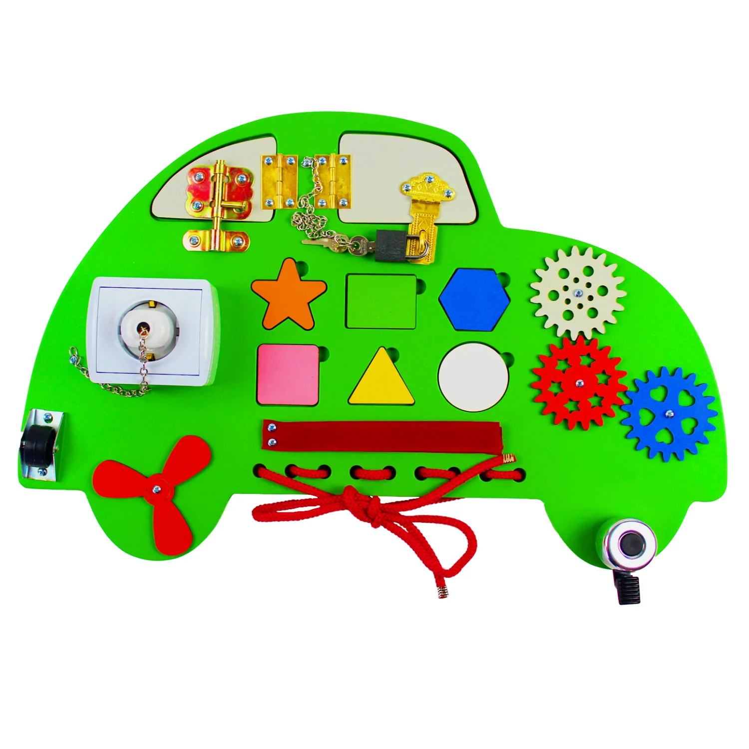 

Зеленая доска Joyandtoys с рисунком автомобиля для занятий спортом, сенсорная моторика, мелкая моторика, деревянная Монтессори, подарок для повс...