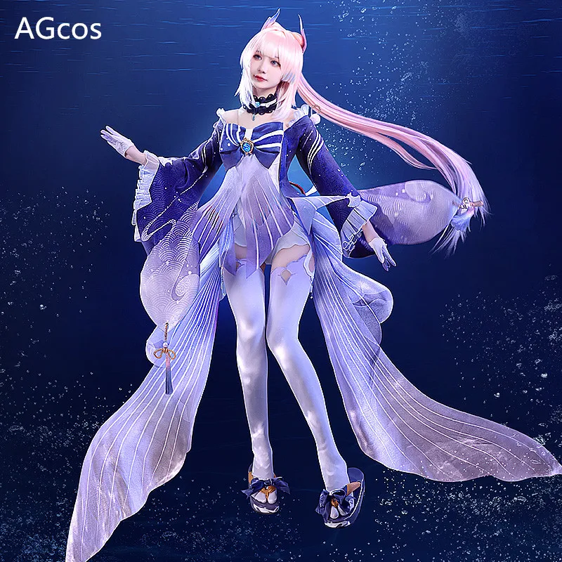 Предпродажа AGCOS! Костюм для косплея Sangonomiya Kokomi Genshin Impact Sangonomiya Kokomi Рождественский костюм для косплея платье
Предпродажа AGCOS! Костюм для косплея Sangonomiya Kokomi Genshin Impact Sangonomiya Kokomi Рождественский костюм для косплея платье