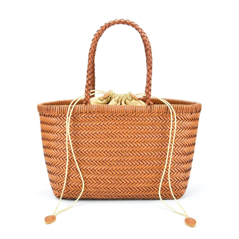 Nature Cow Leather Handmade Hand-woven Women Handbag Knitting Tote Bag Braiding Vintage Classic Cross Shoulder Bag Messenger Bag
Nature Cow Leather Handmade Hand-woven Women Handbag Knitting Tote Bag Braiding Vintage Classic Cross Shoulder Bag Messenger Bag