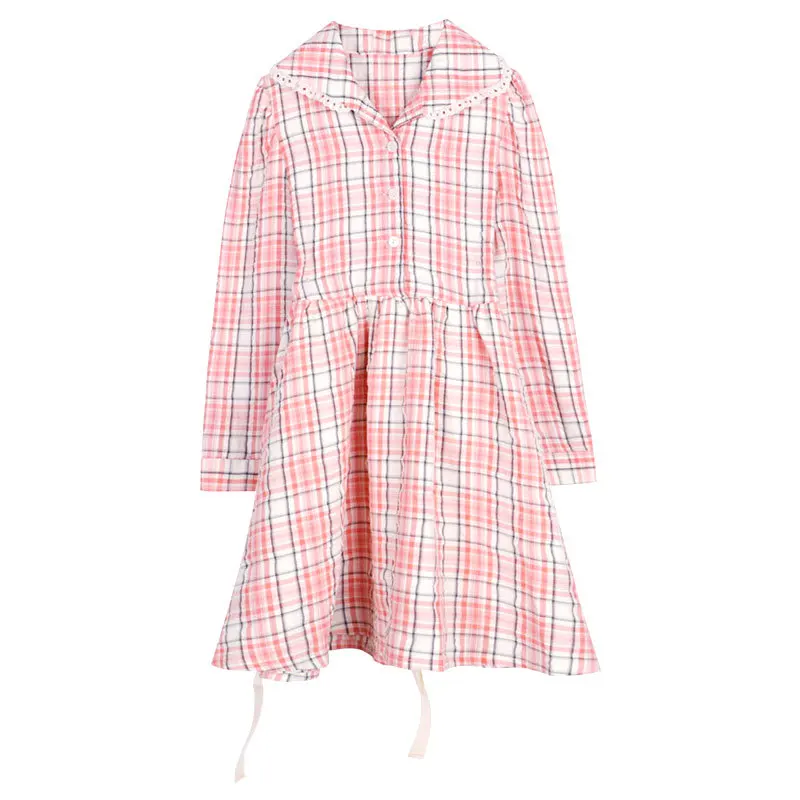 Girls Plaid Dress Fashion Waist Long-sleeved Children's Skirt 2021 Spring New Children's Skirt Kids Clothes
Girls Plaid Dress Fashion Waist Long-sleeved Children's Skirt 2021 Spring New Children's Skirt Kids Clothes