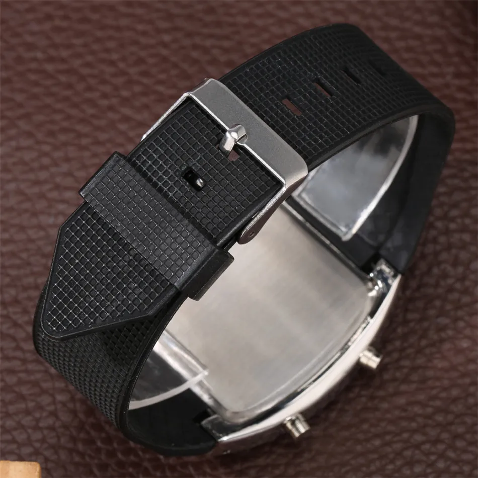 Blue Lights Digital Display Men Watch Electronic Silicone Band Sport Fashion Men's Wristwatch
Blue Lights Digital Display Men Watch Electronic Silicone Band Sport Fashion Men's Wristwatch