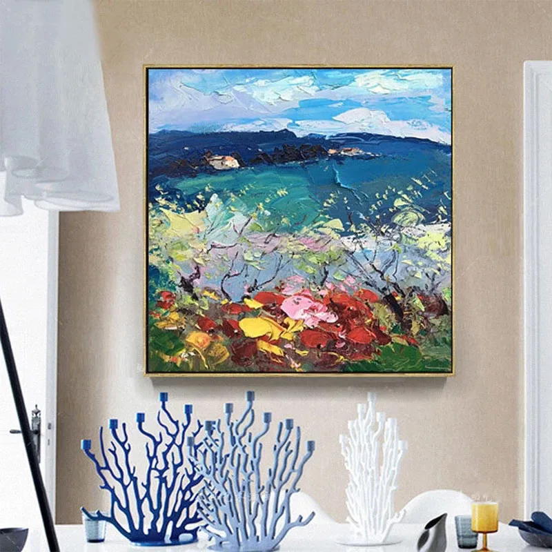 100% Hand Painted Mountain Landscape Wall Art Hand made Oil Painting Decor Colorful Abstract Wall Pictures Large Size Frameless
100% Hand Painted Mountain Landscape Wall Art Hand made Oil Painting Decor Colorful Abstract Wall Pictures Large Size Frameless