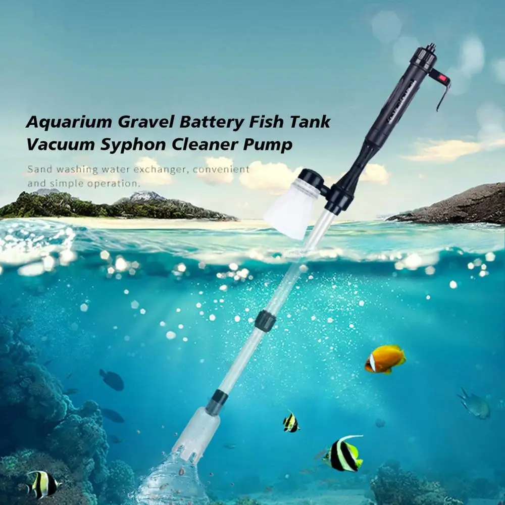 Aquarium Vacuum Cleaner Water Filter Fish Tank Sand Remover Battery Syphon Operated Filter Gravel Cleaner Aquarium Cleaning Tool
Aquarium Vacuum Cleaner Water Filter Fish Tank Sand Remover Battery Syphon Operated Filter Gravel Cleaner Aquarium Cleaning Tool