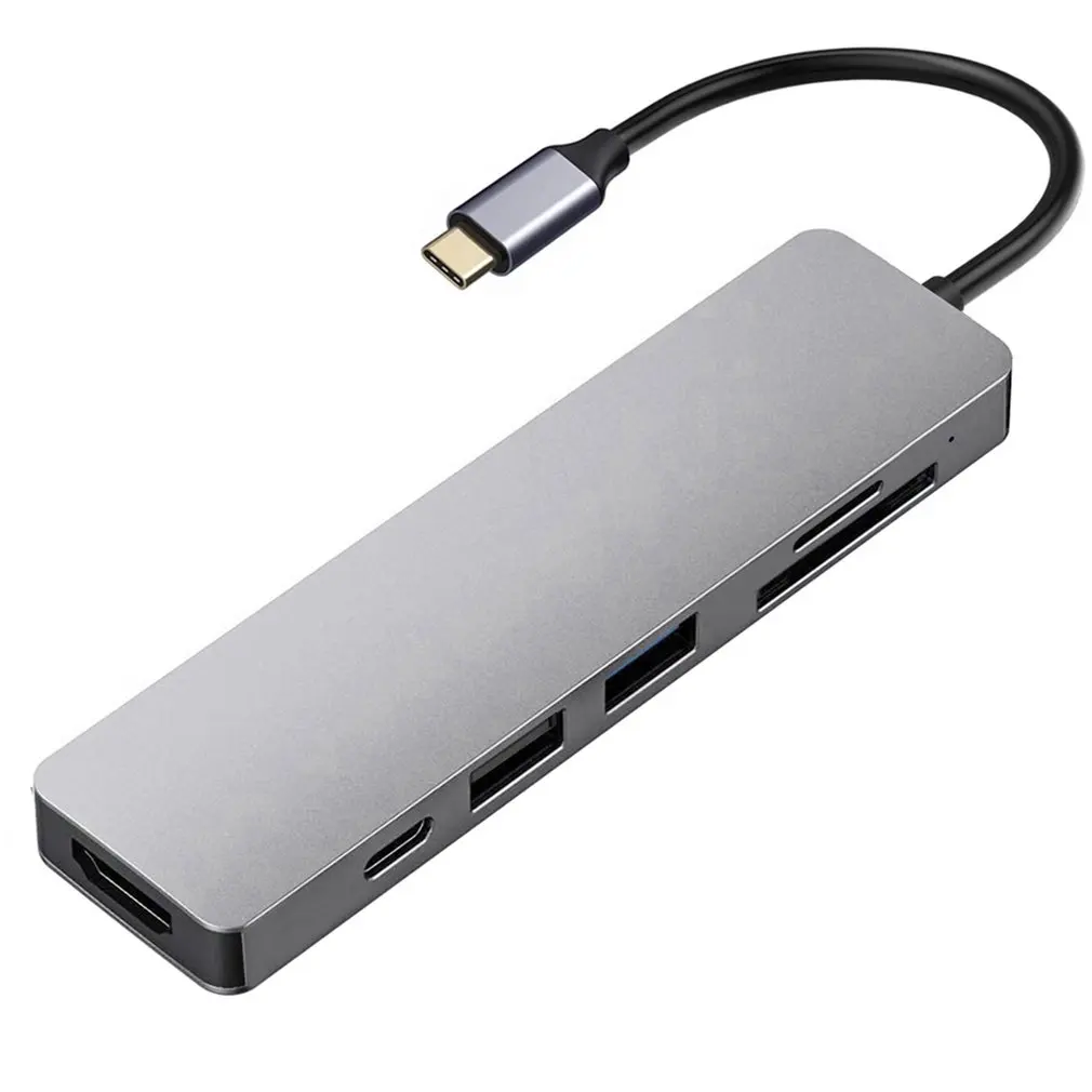 7 In 1 USB-C Hub USB C Dongle USB-C To HDMI-compatible Multiport Adapter USB3.0 USB2.0 TF Compatible For MacBook Pro Laptops
7 In 1 USB-C Hub USB C Dongle USB-C To HDMI-compatible Multiport Adapter USB3.0 USB2.0 TF Compatible For MacBook Pro Laptops