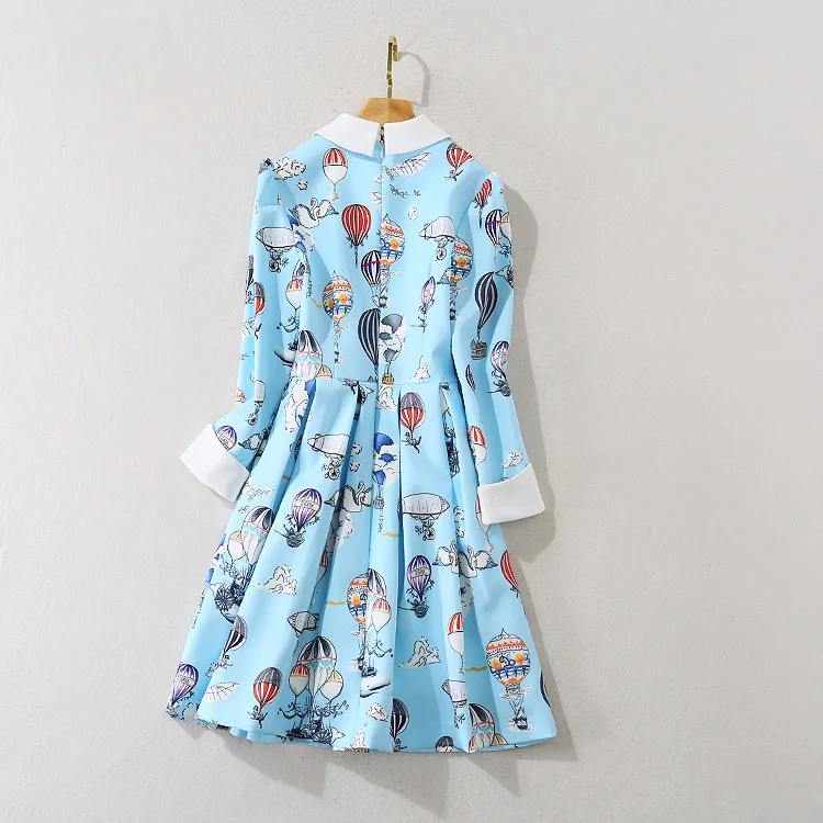 Autumn/Winter 2020 new women's high-end temperament small fresh lapel cartoon print waist show thin big swing dress
Autumn/Winter 2020 new women's high-end temperament small fresh lapel cartoon print waist show thin big swing dress