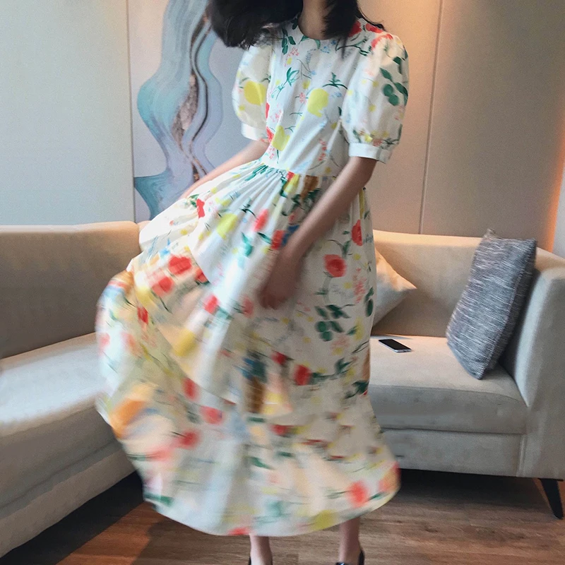 CHICEVER Print Dress For Women O Neck Puff Short Sleeve Hit Color Patchwork Ruffles A Line Dresses Female 2020 New Clothing Tide
CHICEVER Print Dress For Women O Neck Puff Short Sleeve Hit Color Patchwork Ruffles A Line Dresses Female 2020 New Clothing Tide