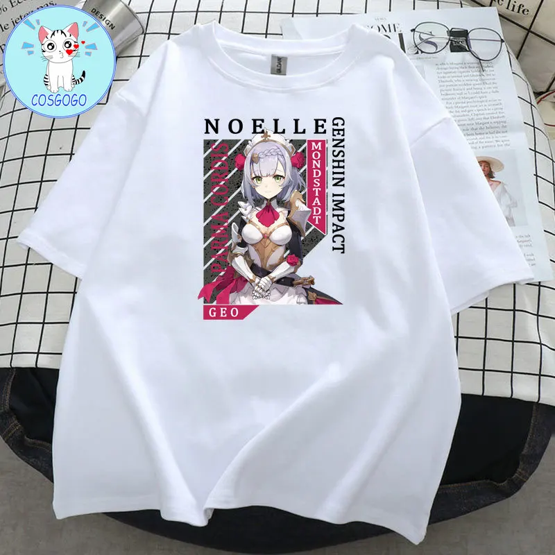 COSGOGO Аниме игра геншин ударопрочная Милая Noelle печатная мягкая хлопковая одежда модная футболка Harajuku унисекс футболки
COSGOGO Аниме игра геншин ударопрочная Милая Noelle печатная мягкая хлопковая одежда модная футболка Harajuku унисекс футболки