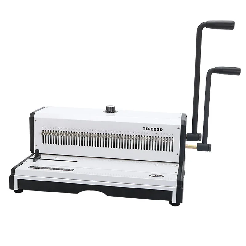 Manual Spiral Wire Binding Machine Metal 49 Square Punching Hole Photo Album Book A3 Paper Binder Puncher Machine TD-205D XH
Manual Spiral Wire Binding Machine Metal 49 Square Punching Hole Photo Album Book A3 Paper Binder Puncher Machine TD-205D XH
