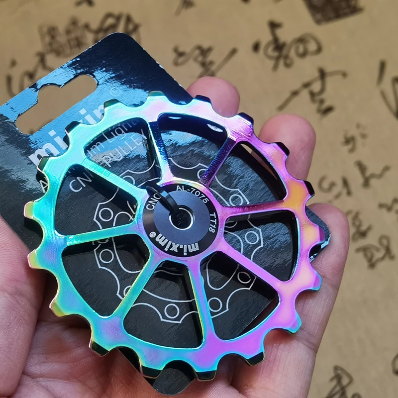 14T/15T/16T/18T MTB Road Bike Ceramic Pulley Aluminum Alloy Rear Derailleur 14-18T Guide Cycling Ceramics Bearing Jockey Wheel
14T/15T/16T/18T MTB Road Bike Ceramic Pulley Aluminum Alloy Rear Derailleur 14-18T Guide Cycling Ceramics Bearing Jockey Wheel