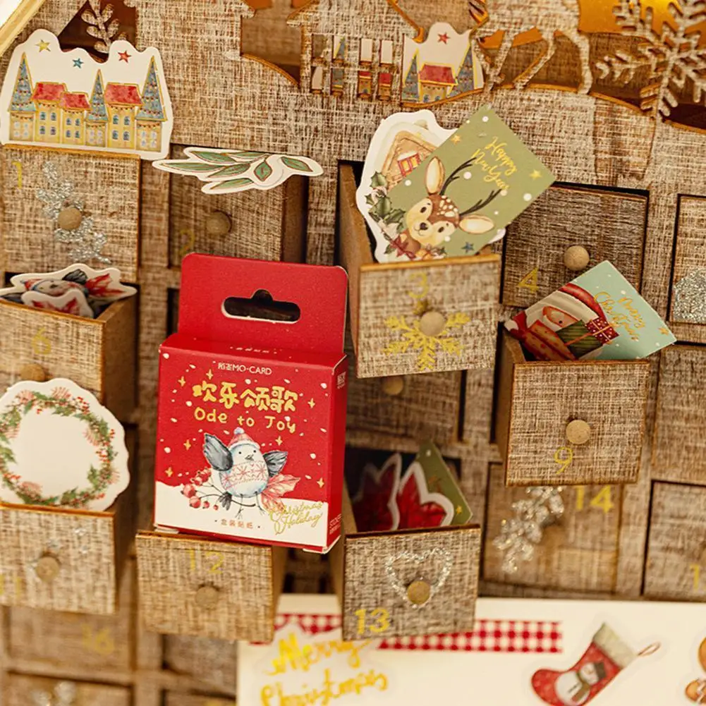 Christmas Boxed Stickers Scrapbooking Deco Journal Sealing Bronzing Junk Stationery Craft Stickers H2p1
Christmas Boxed Stickers Scrapbooking Deco Journal Sealing Bronzing Junk Stationery Craft Stickers H2p1