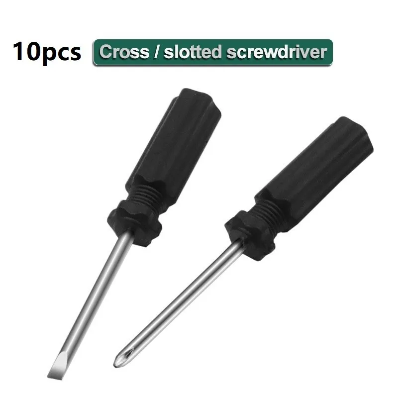 10pcs 105mmx4mm Mini Small Cross Slotted Word Screwdriver Repair Tool For Disassemble Toys And Small Items
10pcs 105mmx4mm Mini Small Cross Slotted Word Screwdriver Repair Tool For Disassemble Toys And Small Items