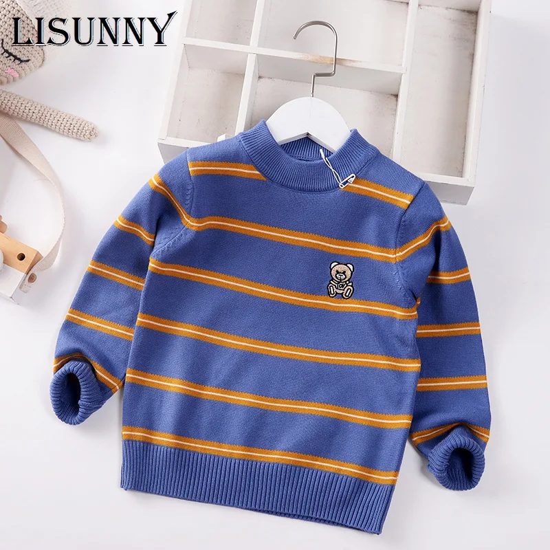 Toddler Boys Sweater Children Knitted Pullover Clothes 2022 New Autumn Winter Boy Baby Child Cotton Striped Kids Sweaters 3T-8T
Toddler Boys Sweater Children Knitted Pullover Clothes 2022 New Autumn Winter Boy Baby Child Cotton Striped Kids Sweaters 3T-8T
