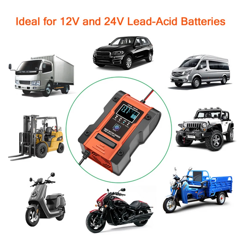 For GEL WET AGM 12.6V Lithium LiFePO4 LiPo 1pc 12V 24V 6A Automatic Smart Battery Charger 7-stage Car Battery Charger
For GEL WET AGM 12.6V Lithium LiFePO4 LiPo 1pc 12V 24V 6A Automatic Smart Battery Charger 7-stage Car Battery Charger