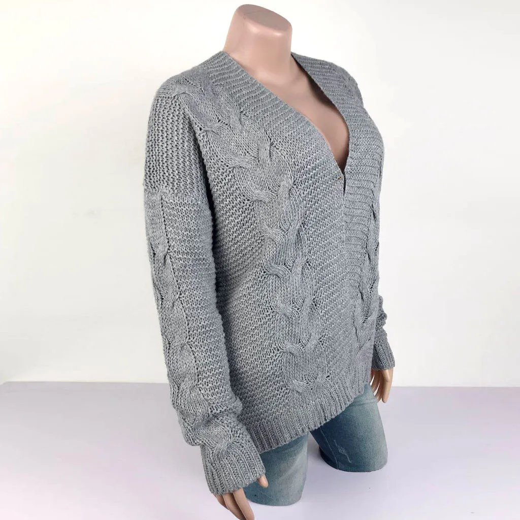 2021 Autumn Winter Warm Knitted Cardigan Long Sleeve Women Sweaters Casual Loose Pocket Knit Sweater Coat Causal dropshipping
2021 Autumn Winter Warm Knitted Cardigan Long Sleeve Women Sweaters Casual Loose Pocket Knit Sweater Coat Causal dropshipping