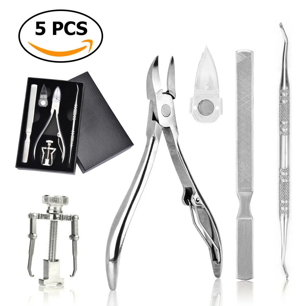5 Pcs/set Professional Pedicure Tools Ingrown Toenail Tools Kit Nail Care Ingrown Toenail Removal Correction Clippers Foot Care
5 Pcs/set Professional Pedicure Tools Ingrown Toenail Tools Kit Nail Care Ingrown Toenail Removal Correction Clippers Foot Care