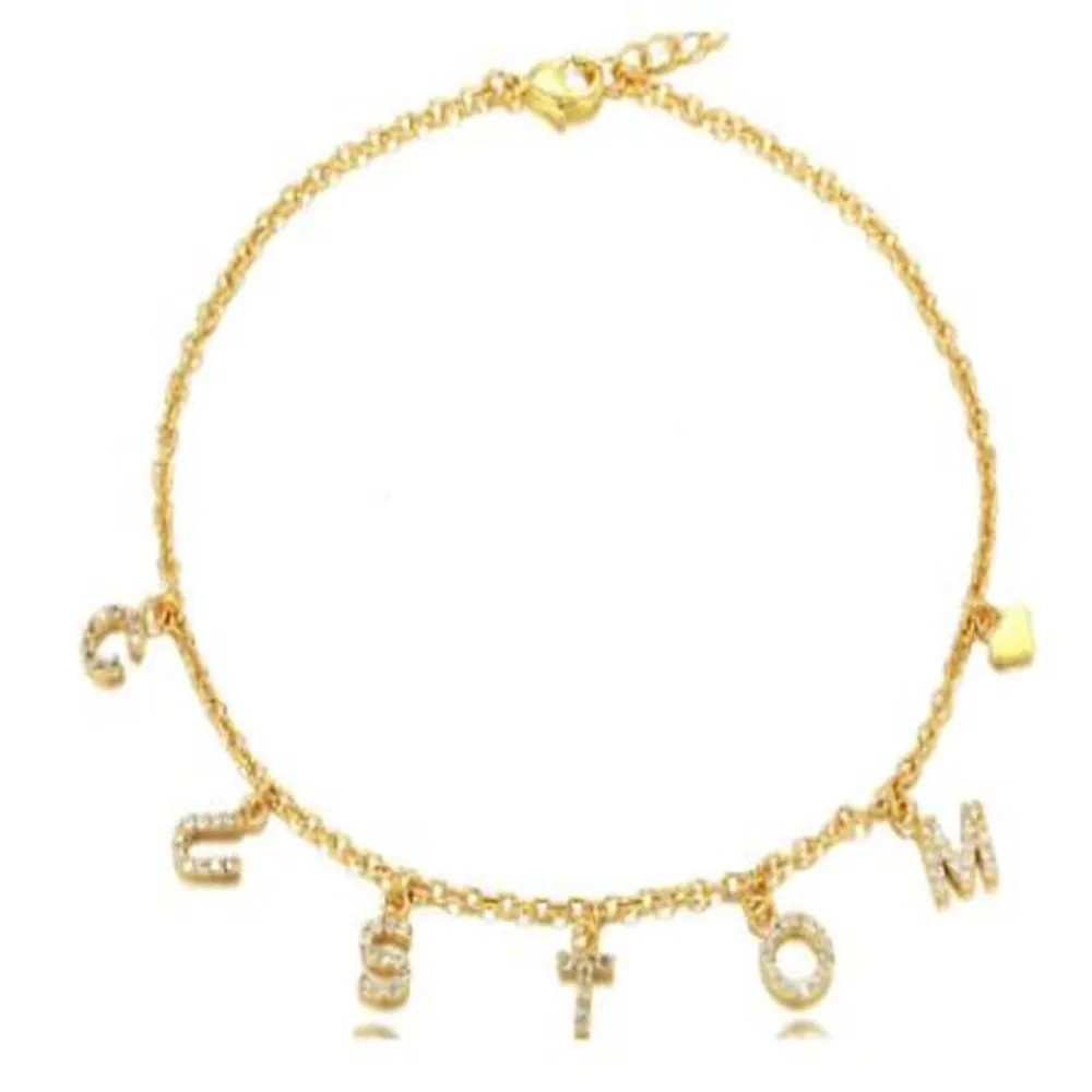 AurolaCo Custom Name Anklet Personality Cuban Anklet Stainless Steel Custom Zircon Letters Anklet for Women Jewelry Gift
AurolaCo Custom Name Anklet Personality Cuban Anklet Stainless Steel Custom Zircon Letters Anklet for Women Jewelry Gift