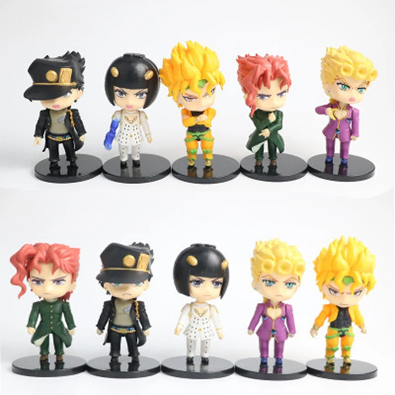 6pcs/set JoJo's Bizarre Adventure Golden Wind Giorno Giovanna Bruno Bucciarati Guido Leone Abbacchio Misuta Ghirga Figures Toys
6pcs/set JoJo's Bizarre Adventure Golden Wind Giorno Giovanna Bruno Bucciarati Guido Leone Abbacchio Misuta Ghirga Figures Toys
