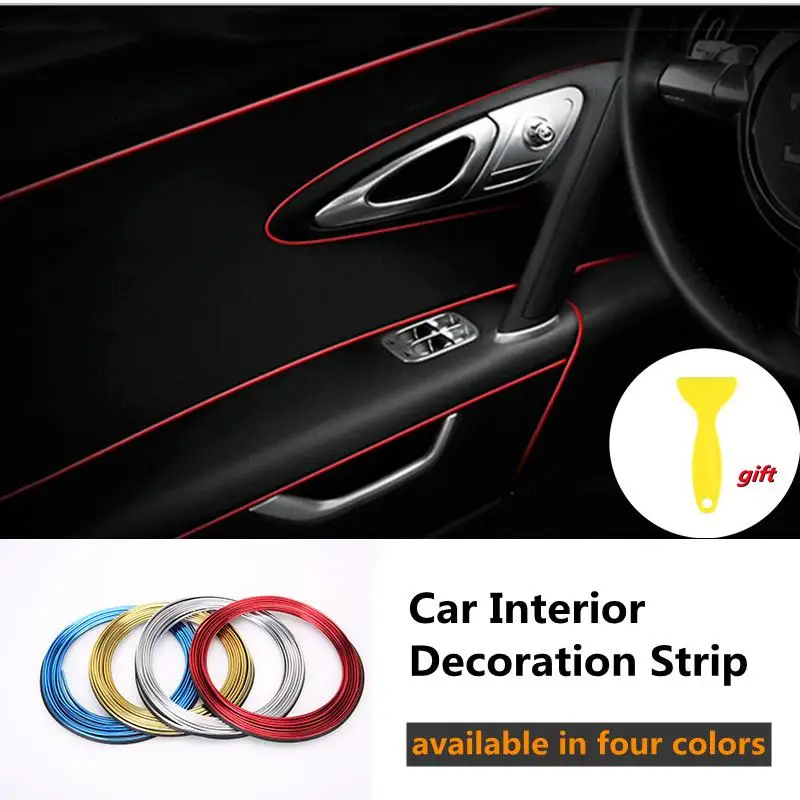 5M Car Moulding Strip Interior Decoration Flexible Strips Universal Auto Door Air Outlet Dashboard Trunk Cover Decor Insert Trim
5M Car Moulding Strip Interior Decoration Flexible Strips Universal Auto Door Air Outlet Dashboard Trunk Cover Decor Insert Trim