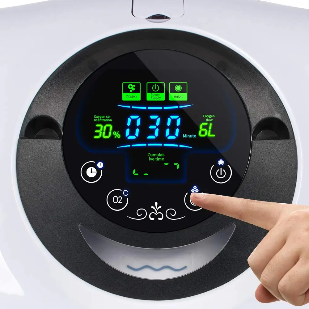 1-6L/min Portable Oxygen Concentrator Mini Oxygen Machine Adjustable 30%-90% For Sleep Air Purifier Household Health Monitor
1-6L/min Portable Oxygen Concentrator Mini Oxygen Machine Adjustable 30%-90% For Sleep Air Purifier Household Health Monitor