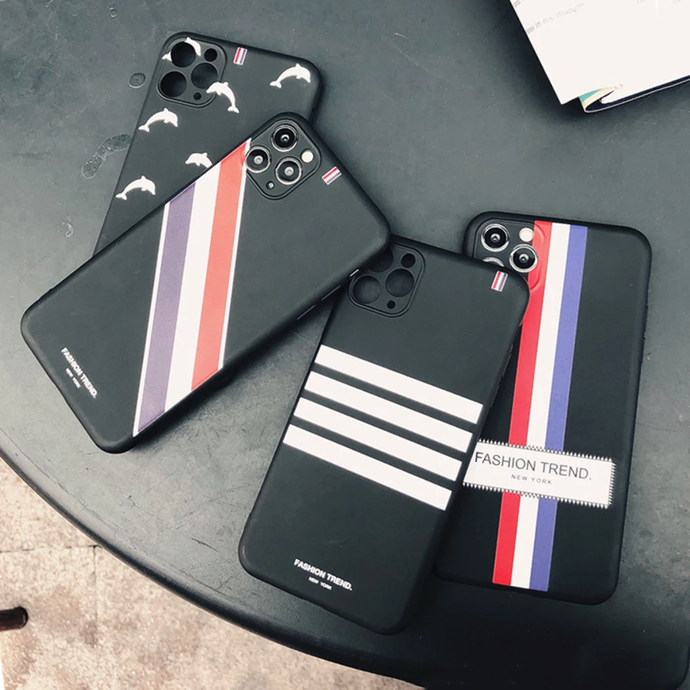 Luxury trend Colorful stripes Phone Case For iPhone 12 11 pro X XS MAX XR 8 7 Plus Fashion brand streak label Soft Silicon Cover
Luxury trend Colorful stripes Phone Case For iPhone 12 11 pro X XS MAX XR 8 7 Plus Fashion brand streak label Soft Silicon Cover