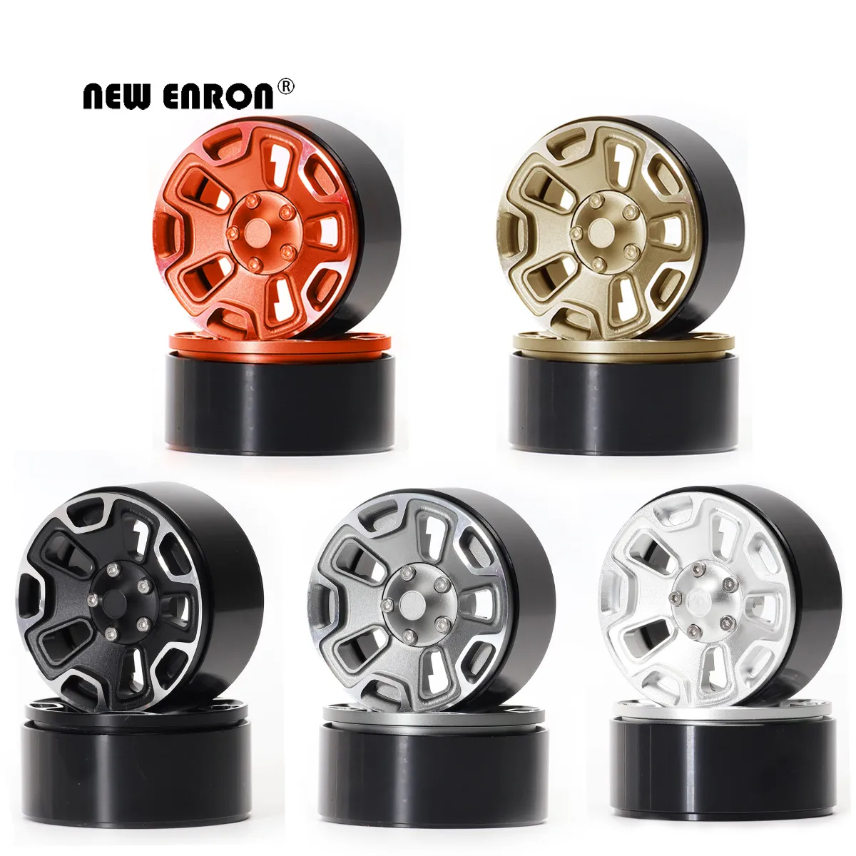 NEW ENRON Metal 1.9" Beadlock Wheel Rims Hub 4PCS for 1/10 RC Crawler Car Jeep Wrangler Axial SCX10 90046 Traxxas TRX4
NEW ENRON Metal 1.9" Beadlock Wheel Rims Hub 4PCS for 1/10 RC Crawler Car Jeep Wrangler Axial SCX10 90046 Traxxas TRX4