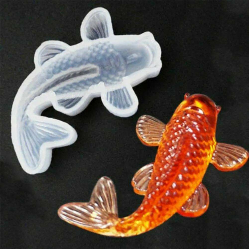 Transparent Silicone Mold Decorative Resin Mould Koi Lucky Fish Shaped Diy Crafts Pendant Making Tools
Transparent Silicone Mold Decorative Resin Mould Koi Lucky Fish Shaped Diy Crafts Pendant Making Tools