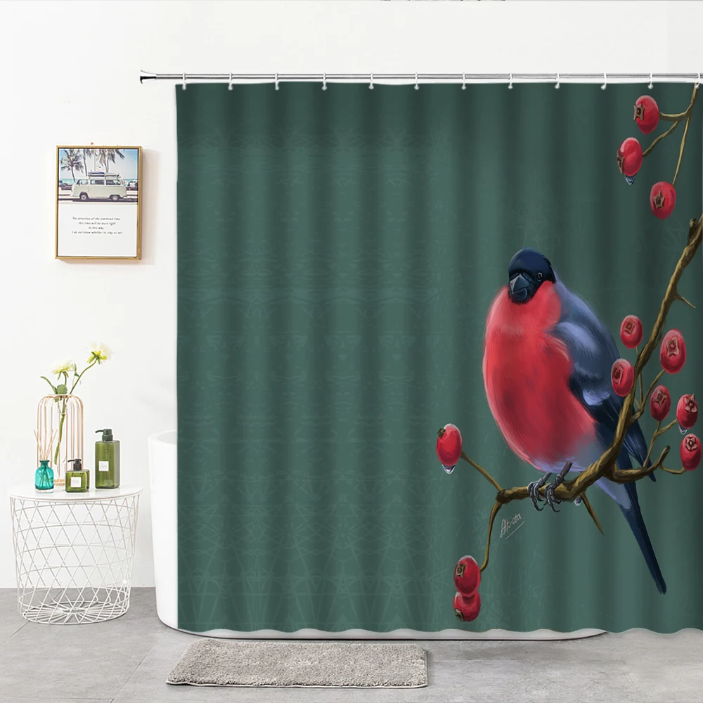 Flowers And Birds Shower Curtain 3D Peach Flower Animal Pattern Bathroom Curtains Home Decor Background Wall Cloth Bath Supplies
Flowers And Birds Shower Curtain 3D Peach Flower Animal Pattern Bathroom Curtains Home Decor Background Wall Cloth Bath Supplies