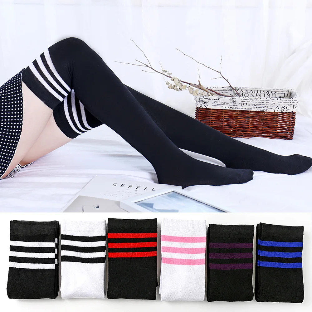 Spring and Summer Over The Knee Stockings Cheerleading Football Japanese College Style Striped Harajuku Student Sexy High Socks
Spring and Summer Over The Knee Stockings Cheerleading Football Japanese College Style Striped Harajuku Student Sexy High Socks