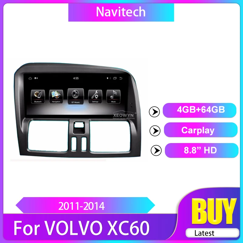 Автомагнитола для Volvo XC60 2009 2010 2011 2012 2017 PX6 2DIN Android мультимедийный плеер с GPS