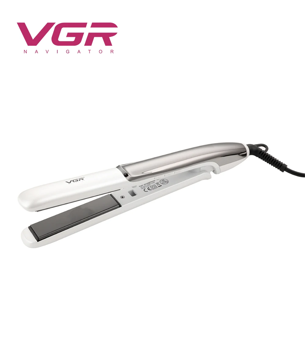 

VGR V-550 Профессиональный Выпрямитель для волос, Быстрое нагревание волос, гладкая щетка, выпрямление, двухслойный нано-Керамический слой
