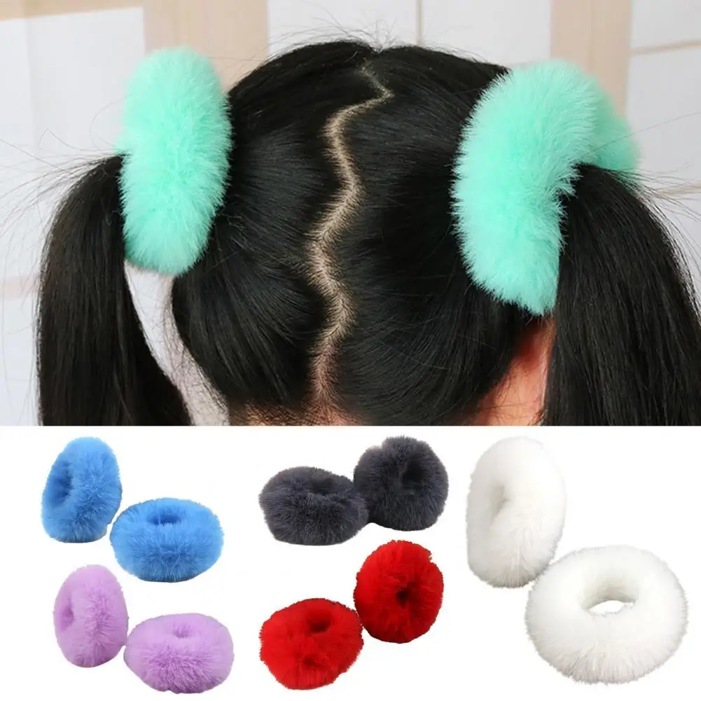 2Pcs Bright Color Simple Hair Ties Handmade Faux Rabbit Fur Furry Scrunchies Hair Accessories
2Pcs Bright Color Simple Hair Ties Handmade Faux Rabbit Fur Furry Scrunchies Hair Accessories