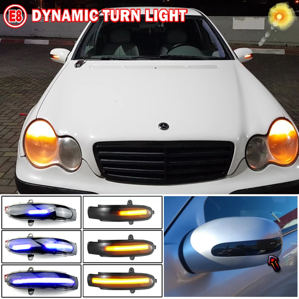 For Mercedes Benz C Class W203 S203 CL203 2001-2007 LED Dynamic Turn Signal Light Side Mirror Sequential Blinker Indicator Lamp
For Mercedes Benz C Class W203 S203 CL203 2001-2007 LED Dynamic Turn Signal Light Side Mirror Sequential Blinker Indicator Lamp