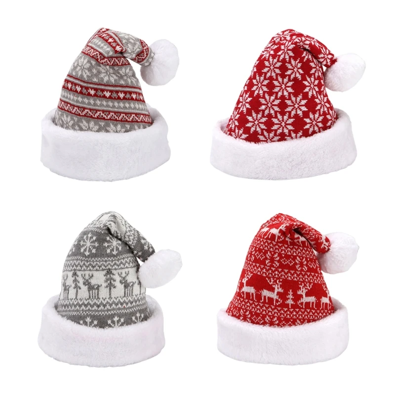 Snowflake Fawn Knitted Santa Hat Wool Christmas Hat Knitted Xmas Hat Gift for Halloween Christmas New Year Thanksgiving
Snowflake Fawn Knitted Santa Hat Wool Christmas Hat Knitted Xmas Hat Gift for Halloween Christmas New Year Thanksgiving