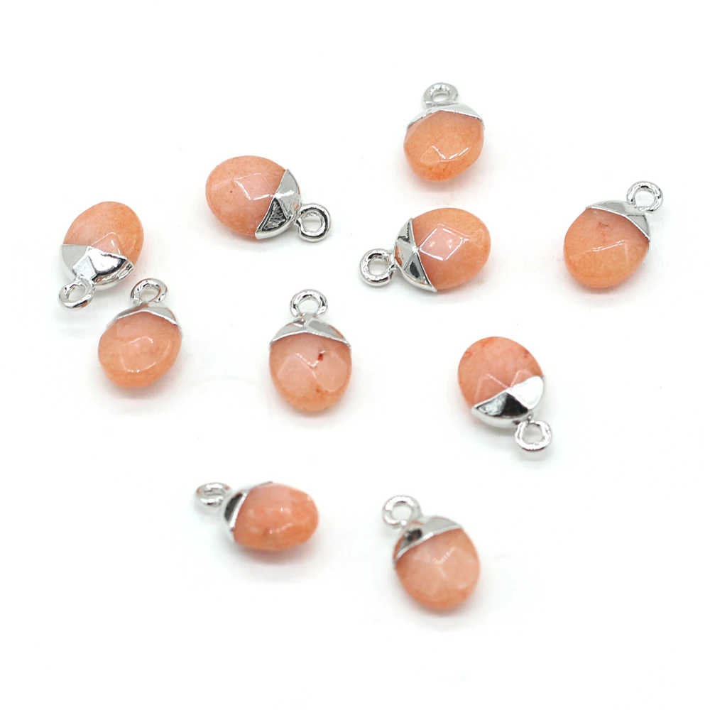 2Pcs Fashion Flat Round Pendant Natural Faceted Sunstone Charms for DIY Earring Necklace Accessories Women Jewelry Gift 8x13mm
2Pcs Fashion Flat Round Pendant Natural Faceted Sunstone Charms for DIY Earring Necklace Accessories Women Jewelry Gift 8x13mm