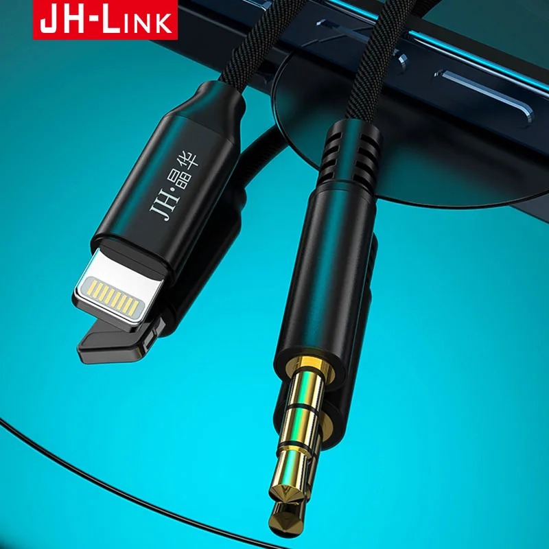 JH-LINK 8 Pin To 3.5mm Jack AUX Cable Lighting To AUX Headphone Adapter Audio Extension Kable Connector Splitter For iPhone 12
JH-LINK 8 Pin To 3.5mm Jack AUX Cable Lighting To AUX Headphone Adapter Audio Extension Kable Connector Splitter For iPhone 12
